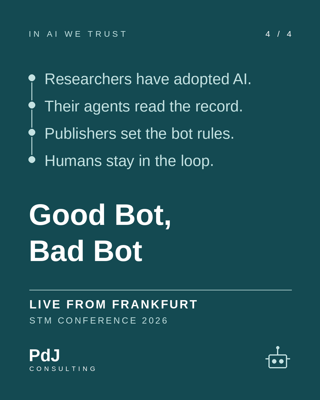 Latest post: Good Bot, Bad Bot?
